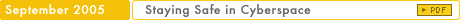 September 2005: Staying Safe in Cyberspace 