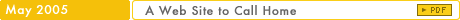 May 2005: A Web Site to Call Home 